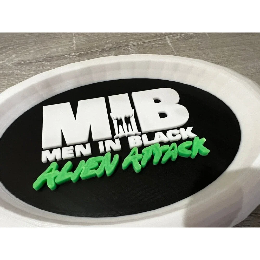Men In Black Alien Attack Ride Universal Studios Orlando Sign Glow In The Dark